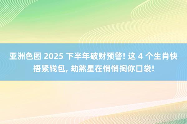 亚洲色图 2025 下半年破财预警! 这 4 个生肖快捂紧钱包, 劫煞星在悄悄掏你口袋!